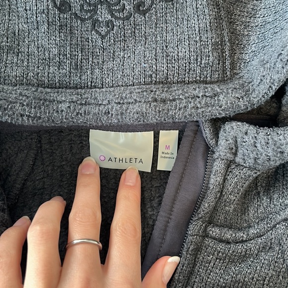 Womens Gray ahleta zip up jacket with hood - Picture 2 of 11